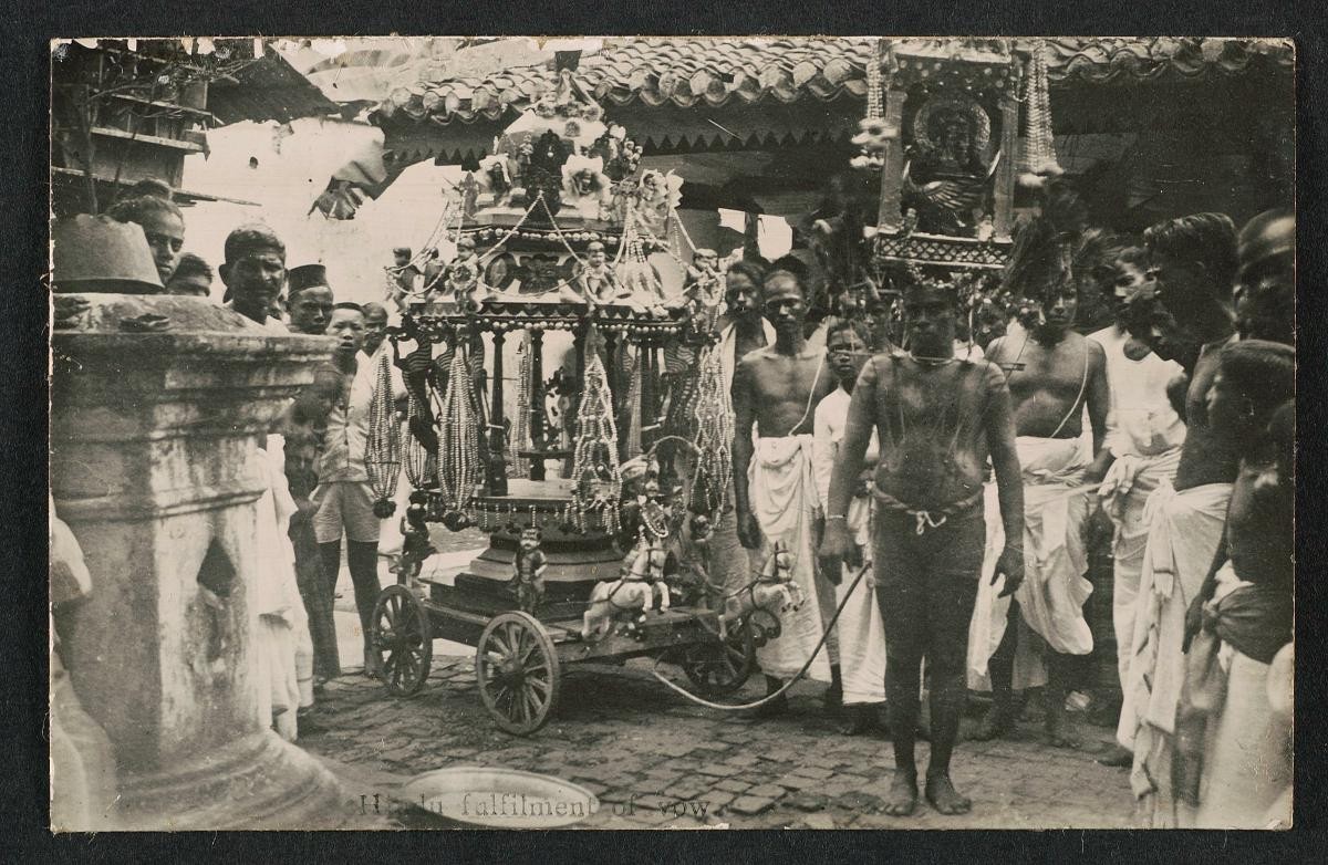 A chariot at a Thaipusam procession
