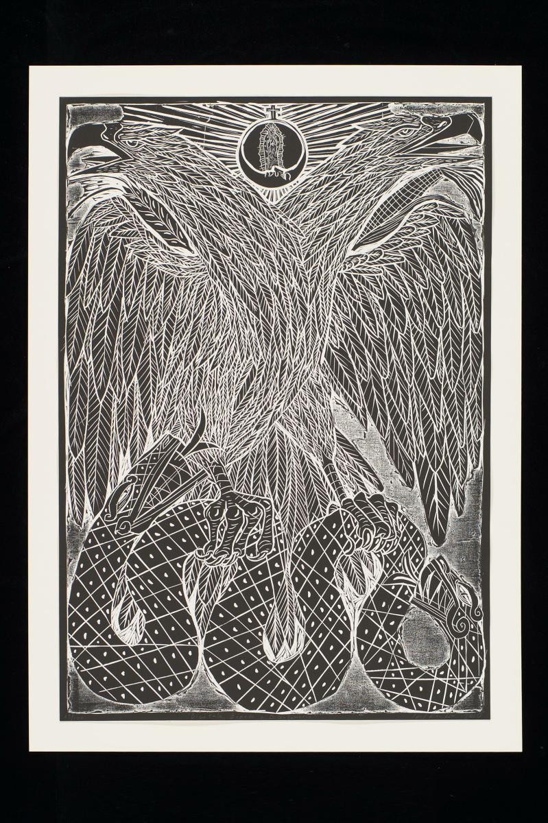 Bicéfala, bípeda y bicentenaria (Two-headed, bipedal and bicentennial), by Joel Rendon