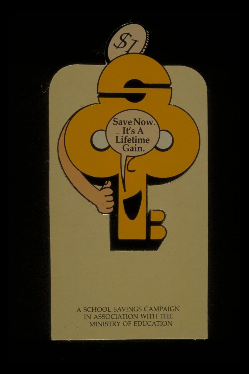 POSBank bookmark for the National School Savings Campaign
