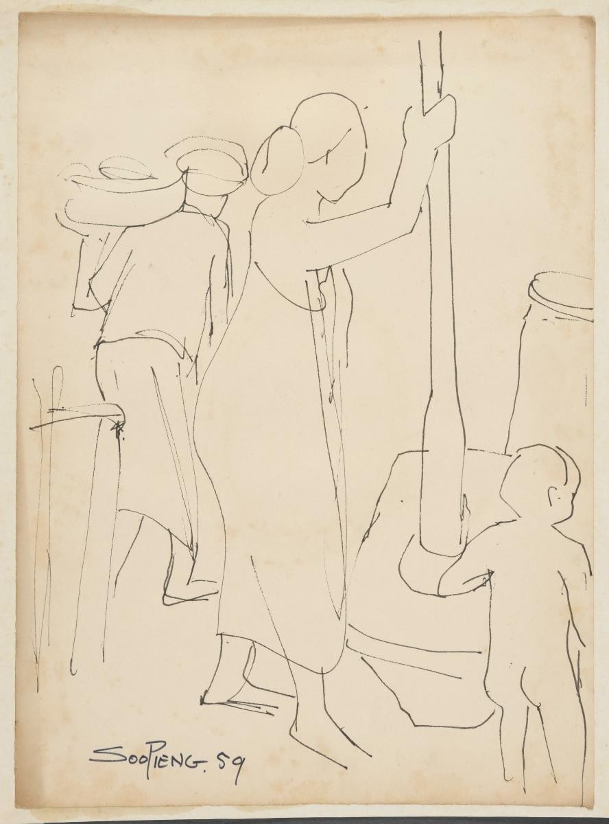 Untitled (Rice Pounding Backview)