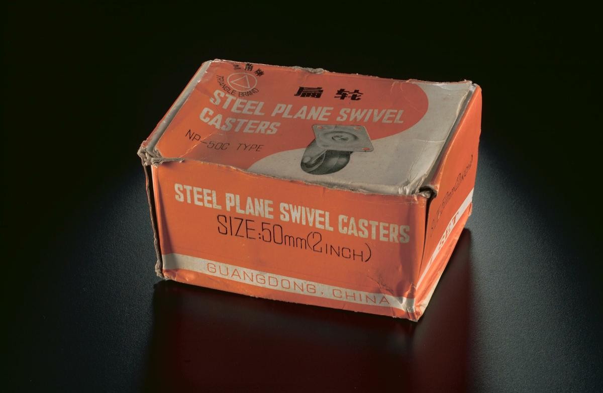 Box packaging of Triangle Brand (三角牌) steel plane swivel casters