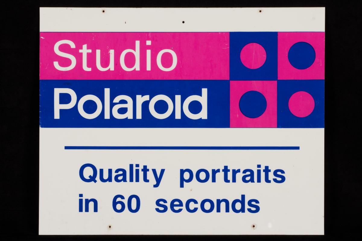Studio Polaroid signboard