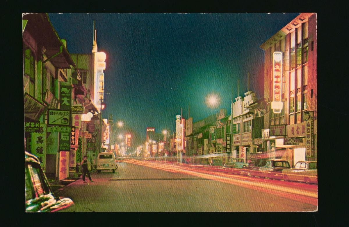 Night-time view of North Bridge Road