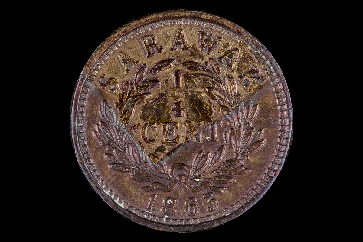 Sarawak one-cent coin