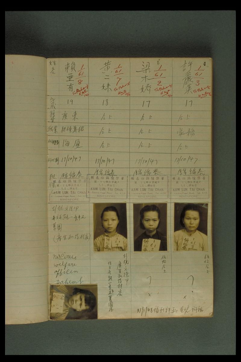 Lodging house record book