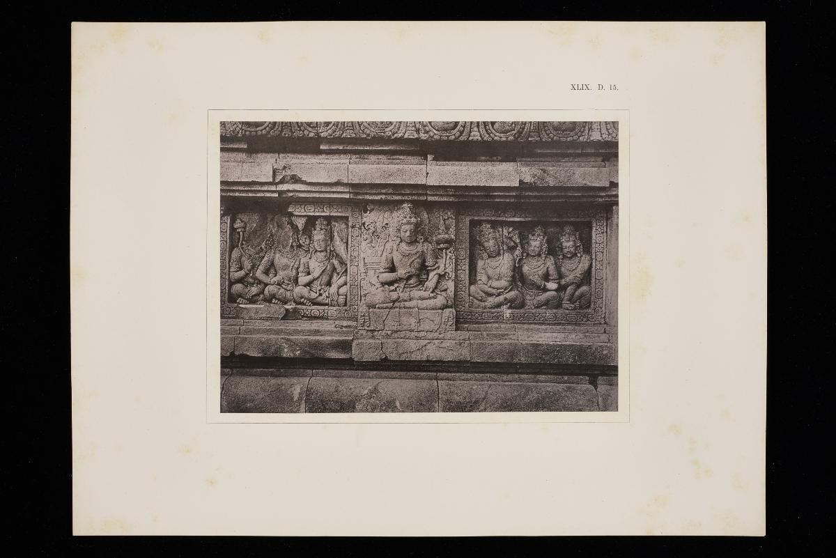 Sculptured relief at Candi Prambanan from Dr Isaac Groneman’s ‘Candi Prambanan in Central Java’