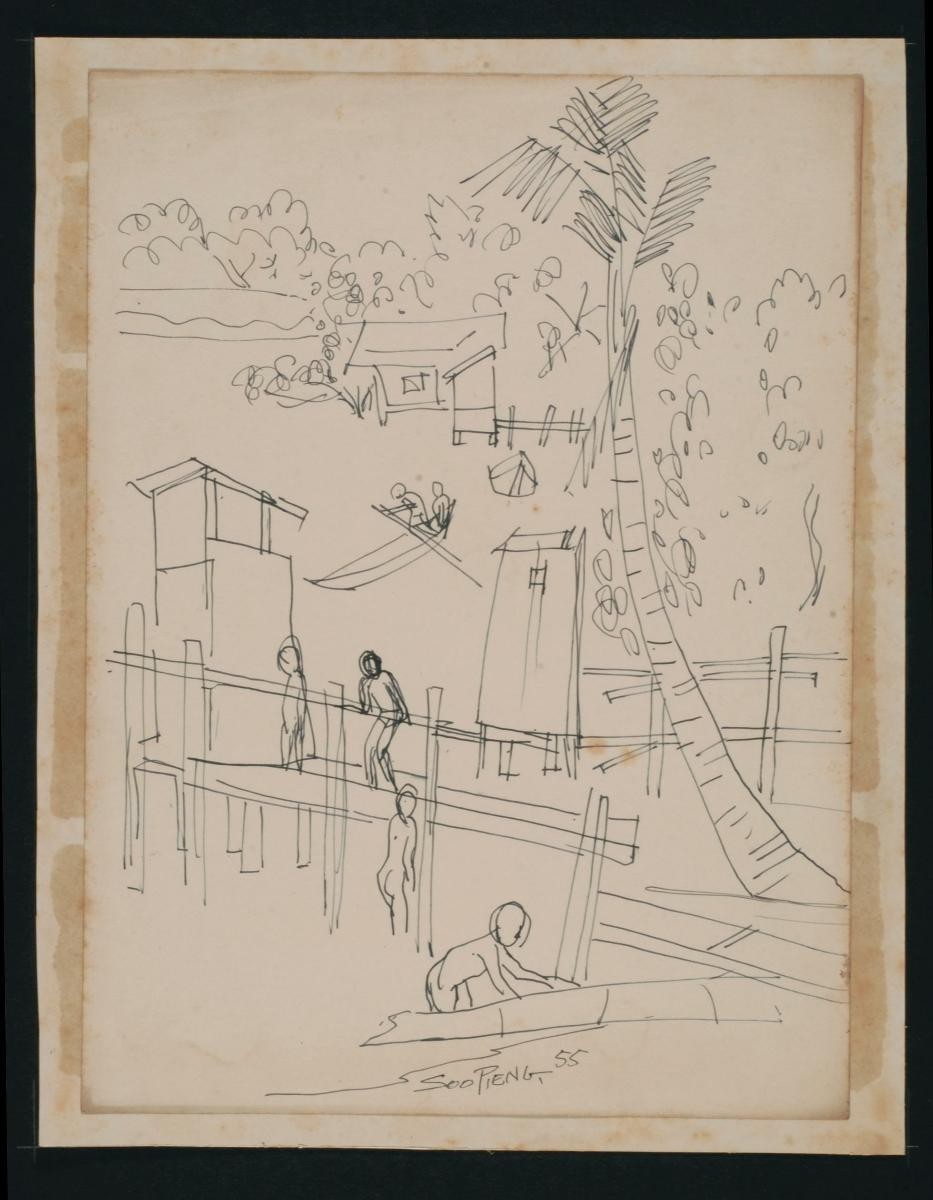 Untitled (Houses on Stilts by The River)