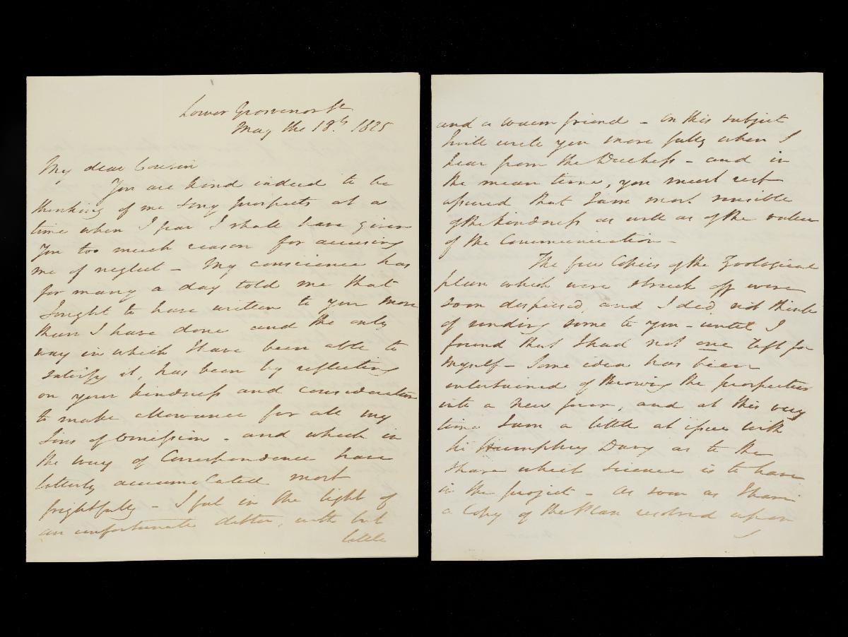 Letter from Thomas Stamford Raffles to the Revd Thomas Raffles