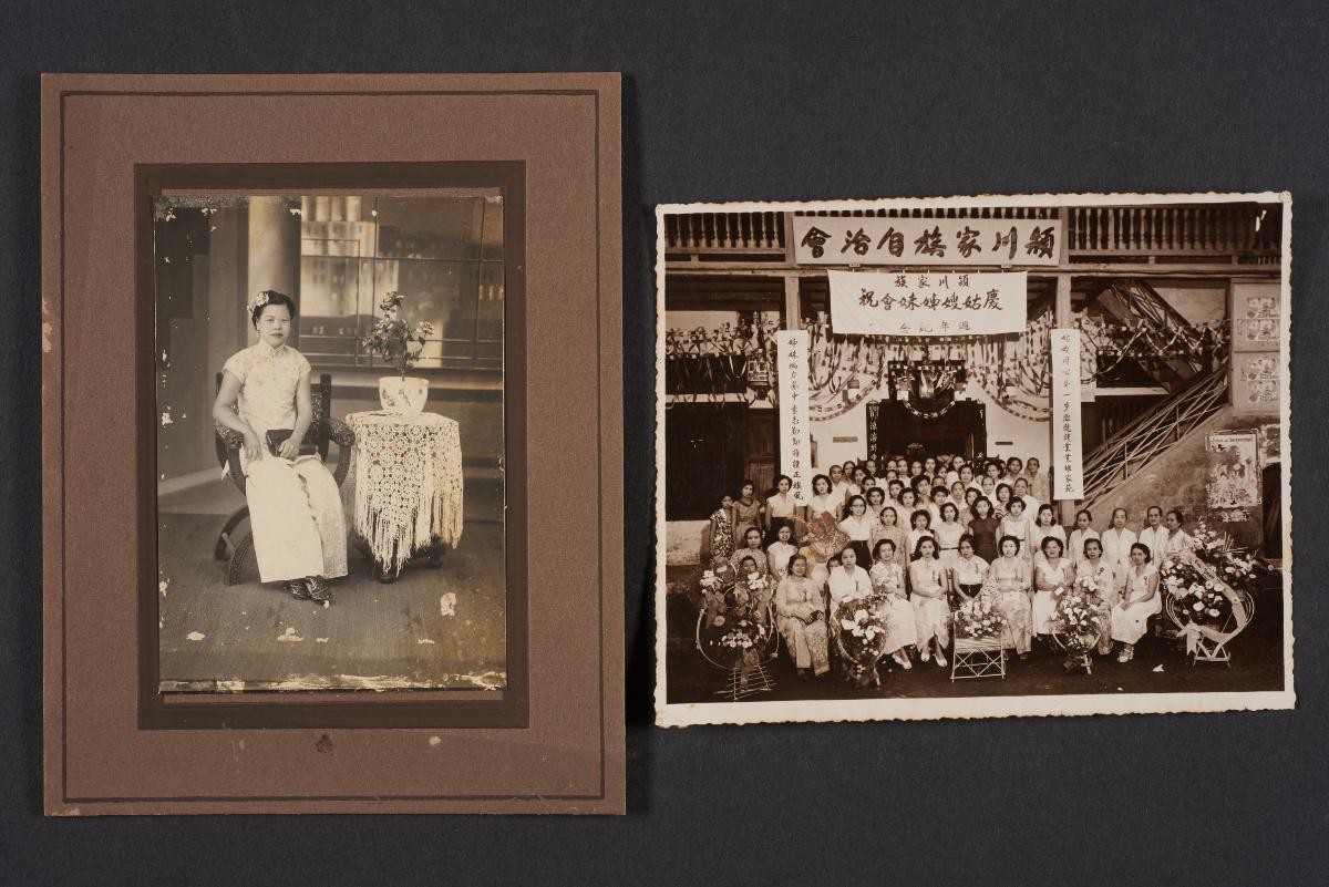 2 photographs from an album