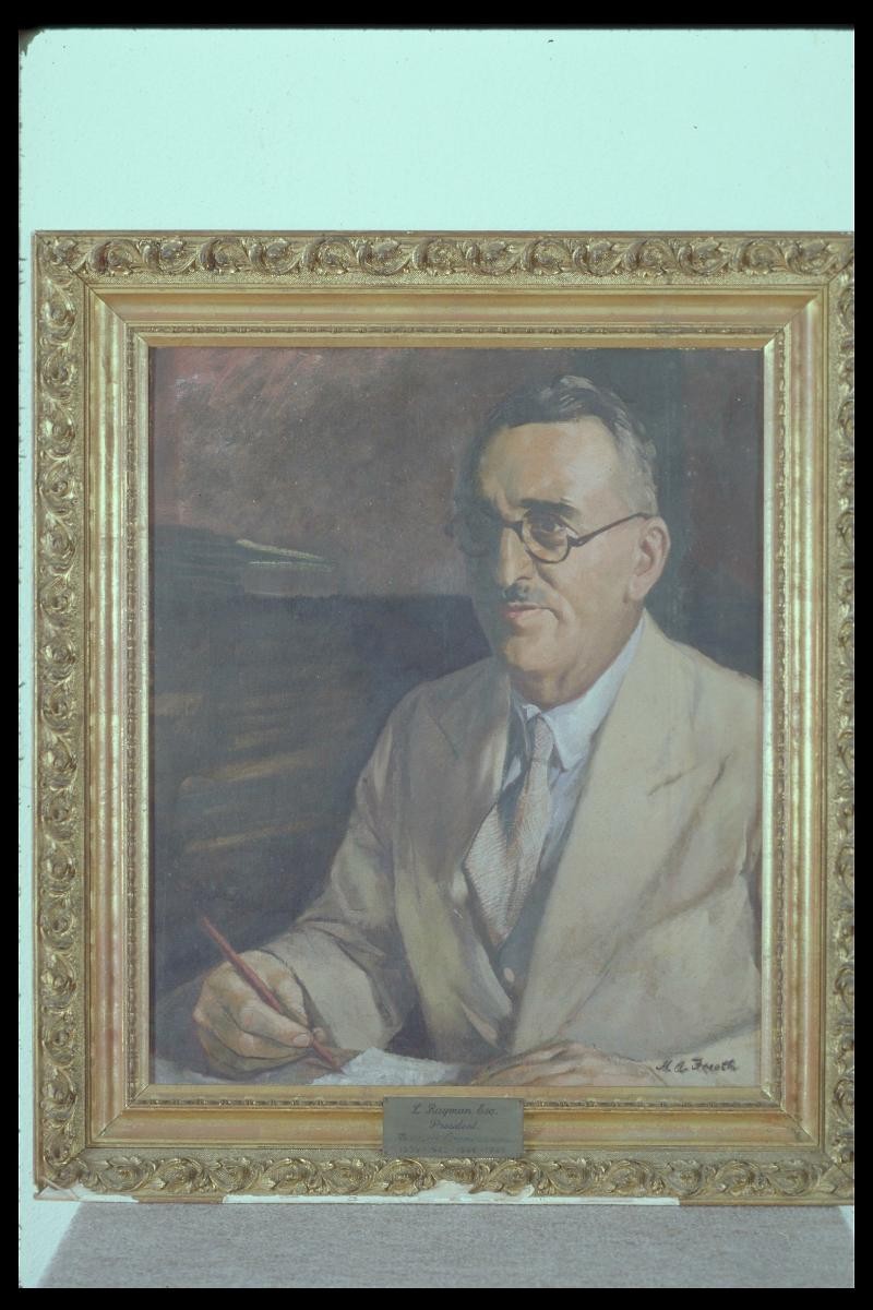 Painting of the President of the Singapore Municipal Commissioners, Mr. L. Rayman