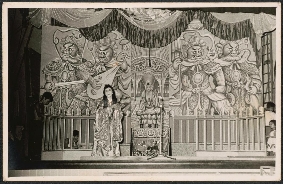 A Chinese opera stage