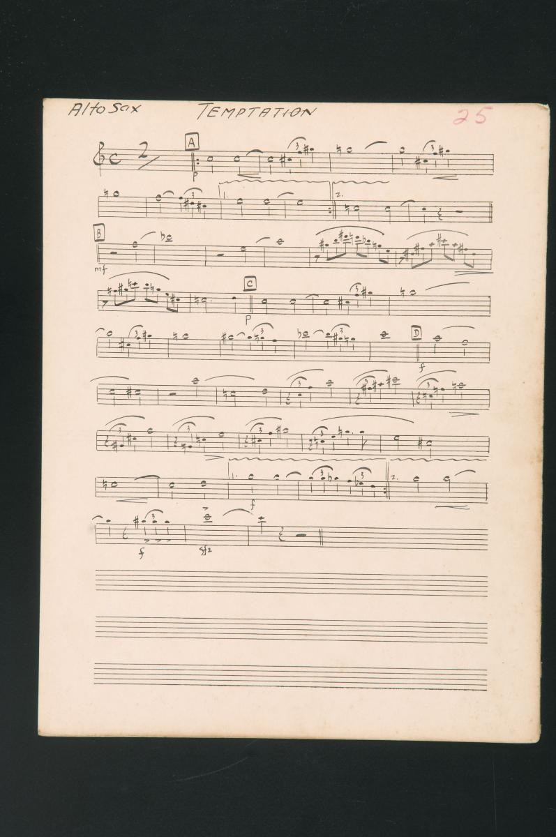 ‘Temptation’ music score