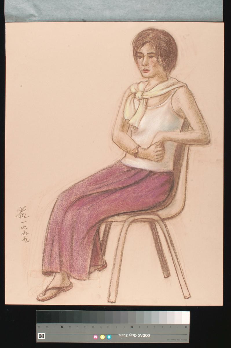 Lady Sitting on a Chair