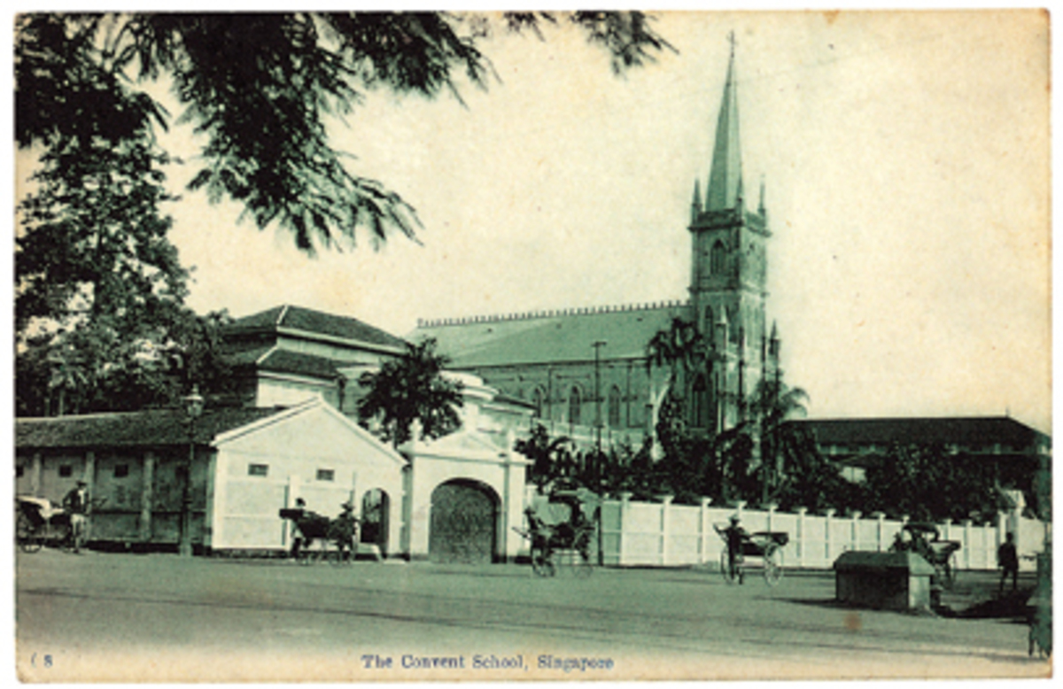 c1910 The Convent School Postcard