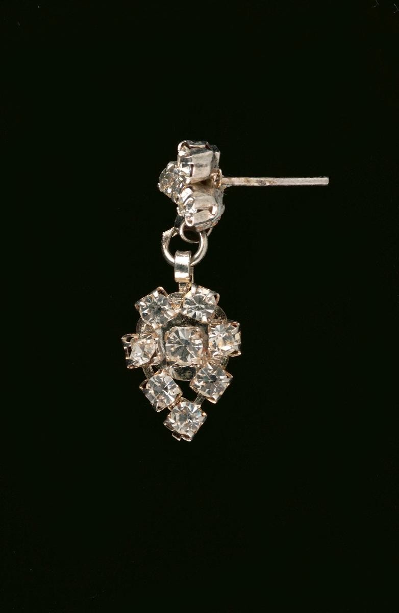 An earring worn in a Chinese opera performance