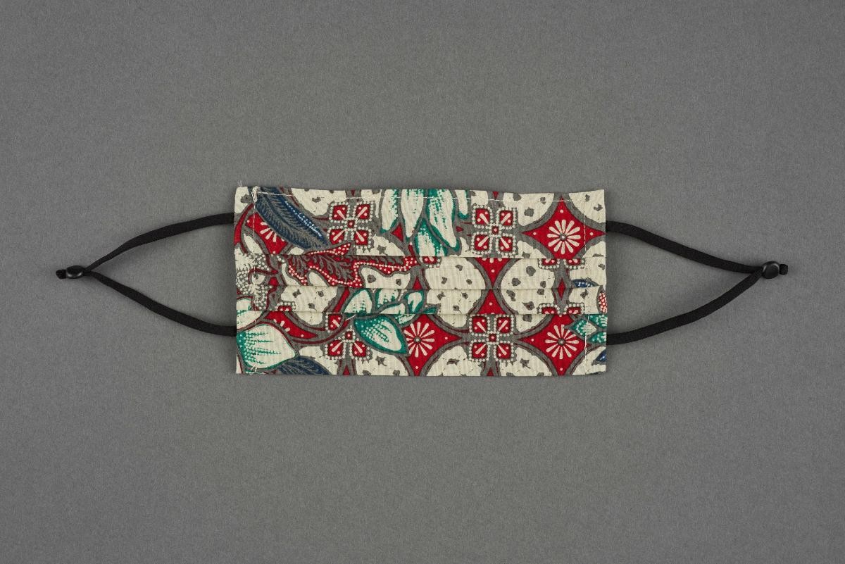 Rectangular batik face mask