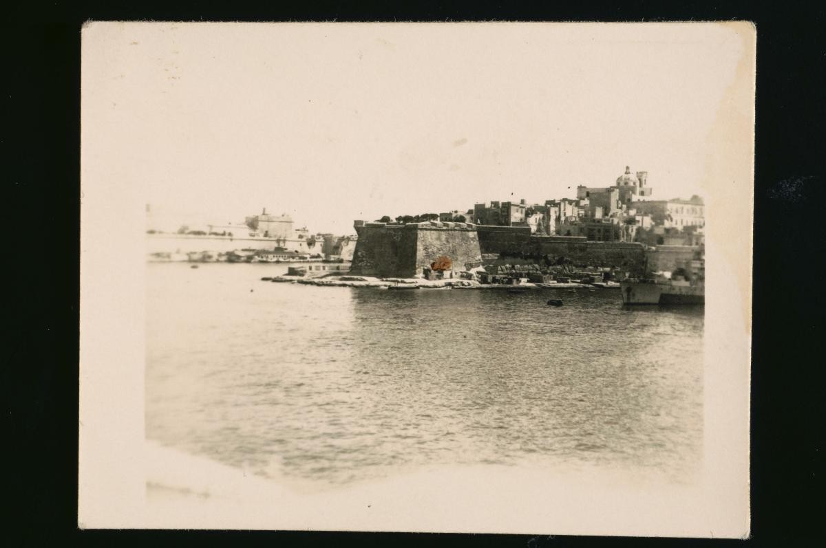 View of a fort by the sea