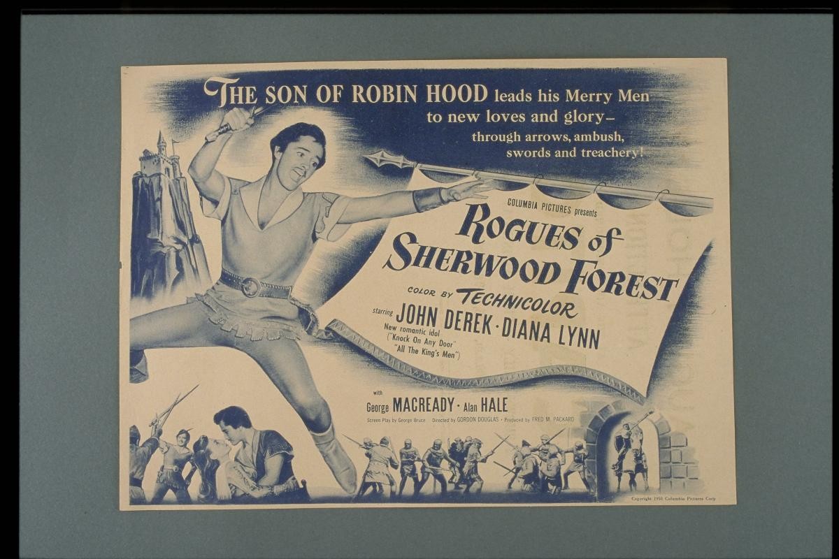 Movie poster for 'Rogues of Sherwood Forest'