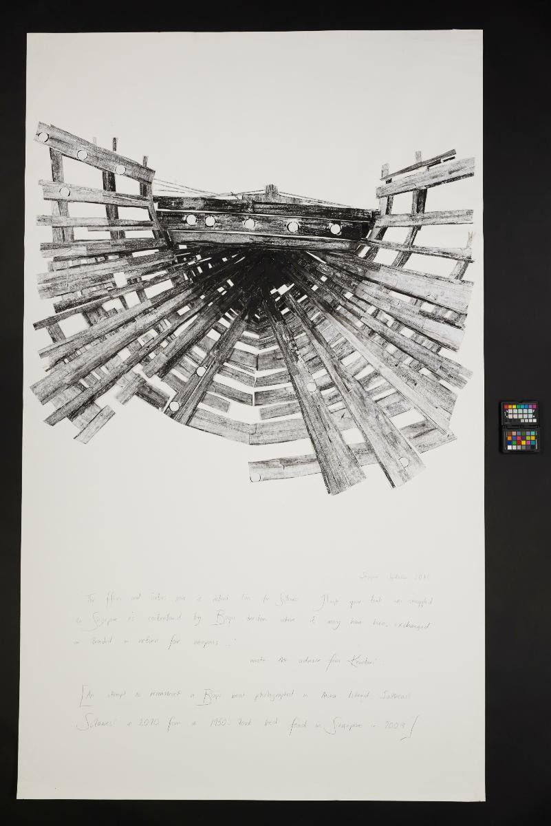 An attempt to reconstruct a teak Bugis boat, photographed in Muna Island, Southeast Sulawesi, 2010